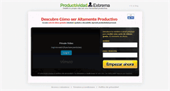Desktop Screenshot of productividadextrema.com