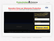 Tablet Screenshot of productividadextrema.com